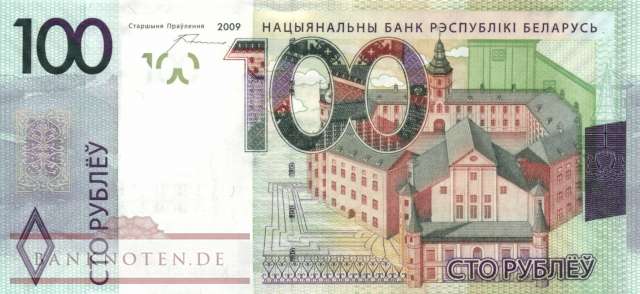 Weissrussland - 100  Rublei (#041a_UNC)