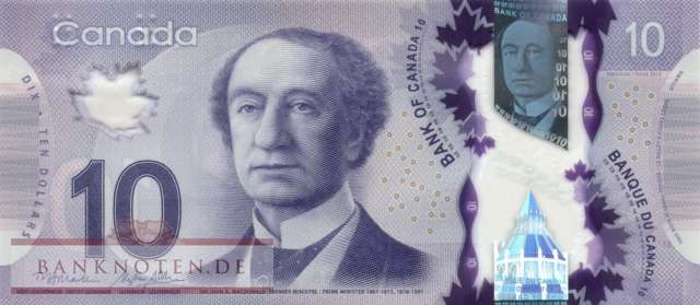 Kanada - 10  Dollars (#107b_UNC)