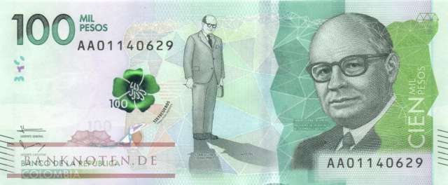 Kolumbien - 100.000  Pesos (#463a_UNC)