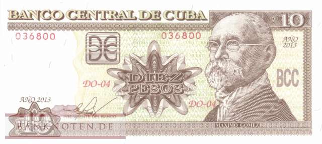 Kuba - 10  Pesos (#117o_UNC)
