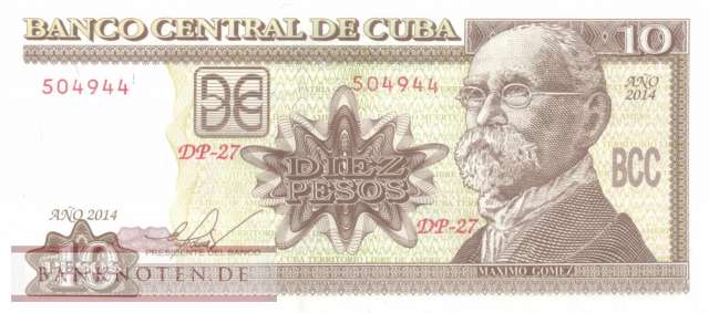 Kuba - 10  Pesos (#117p_UNC)