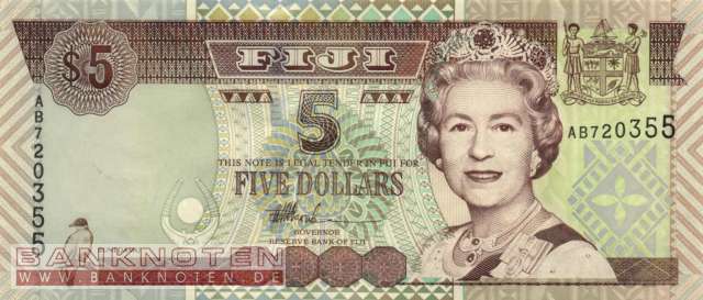 Fidschi Inseln - 5  Dollars (#105b_UNC)