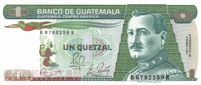 Guatemala - 1  Quetzal (#066-89_UNC)