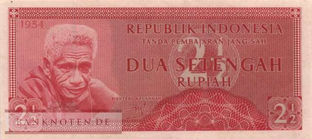 Indonesia - 2 1/2 Rupiah (#073_AU)