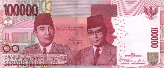 Indonesien - 100.000  Rupiah (#153c-U2_UNC)