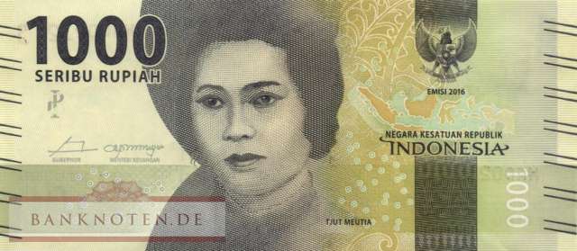 Indonesia - 1.000  Rupiah - Replacement (#154aR_UNC)