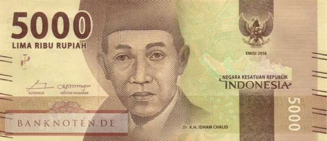Indonesien - 5.000  Rupiah (#156a_UNC)