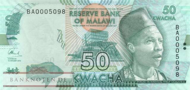 Malawi - 50  Kwacha (#064c_UNC)