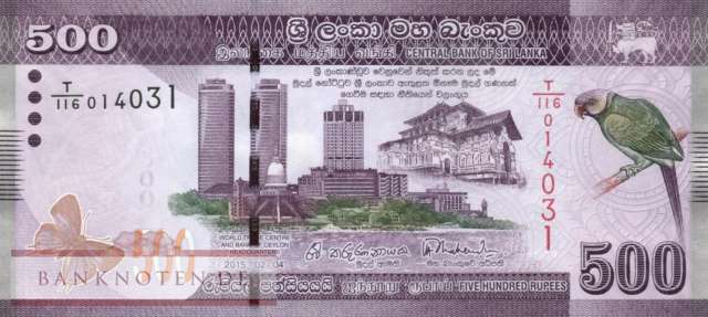 Sri Lanka - 500  Rupees (#126c_UNC)