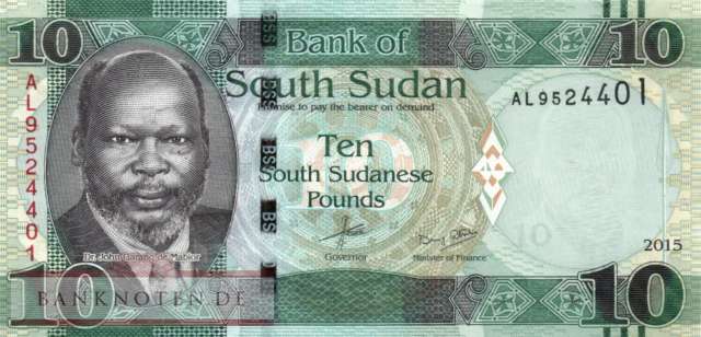 Südsudan - 10  Pounds (#012a_UNC)