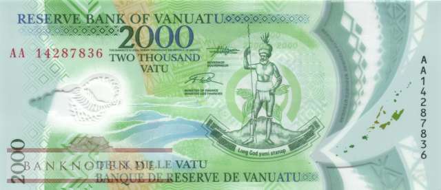 Vanuatu - 2.000  Vatu - Polymer (#014_UNC)