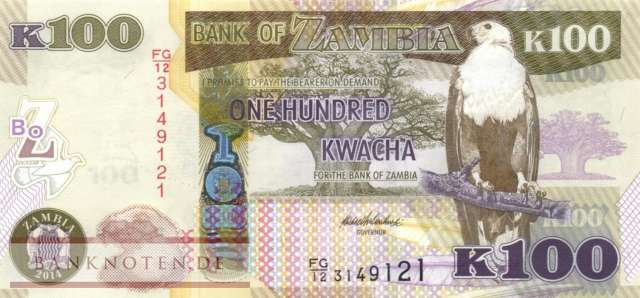 Sambia - 100  Kwacha (#054c_UNC)