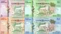 Cook Inseln: 3 - 50 Dollars (4 Banknoten)
