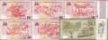 Singapur: 5x 10 Dollars + 1x 50 Dollars (6 Banknoten ohne Folder)