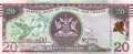 Trinidad und Tobago - 20  Dollars - mit Blindenmarkierung (#049b_UNC)