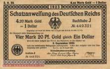 Wertbeständiges Notgeld 1923