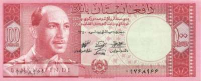 Afghanistan - 100  Afghanis (#040_AU)