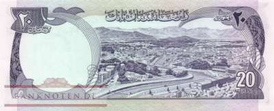 Afghanistan - 20  Afghanis (#048c_UNC)