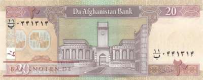 Afghanistan - 20  Afghanis (#068f_UNC)