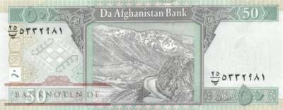 Afghanistan - 50  Afghanis (#069g_UNC)