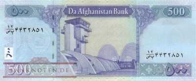 Afghanistan - 500  Afghanis (#076b_UNC)