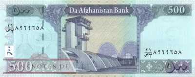 Afghanistan - 500  Afghanis (#076d_UNC)
