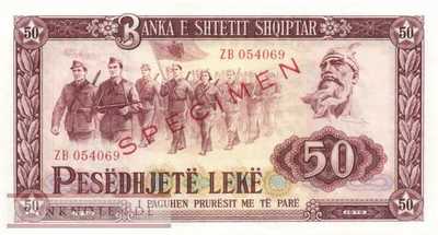 Albanien - 50  Leke - SPECIMEN (#045s2_UNC)