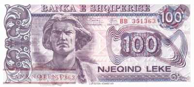 Albanien - 100  Leke (#055b_UNC)