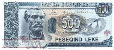 Albanien - 500  Leke (#057a_UNC)