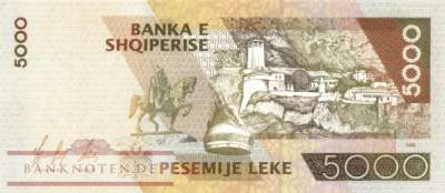 Albania - 5,000  Leke (#066a_UNC)