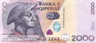 Albania - 2.000  Leke (#074b_UNC)