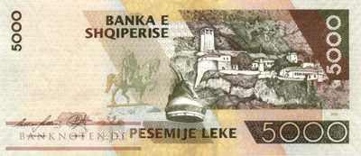 Albanien - 5.000  Leke (#075b_UNC)