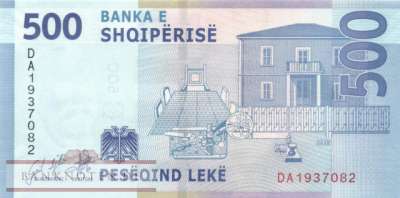 Albania - 500  Leke (#077_UNC)