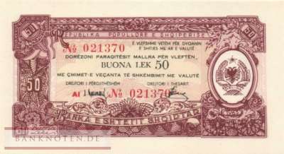 Albanien - 50  Buona Lek (#FX27_UNC)