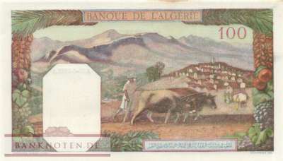 Algeria - 100  Francs (#088-45_AU)