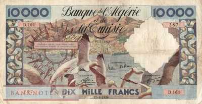 Algeria - 10.000  Francs (#110_F)