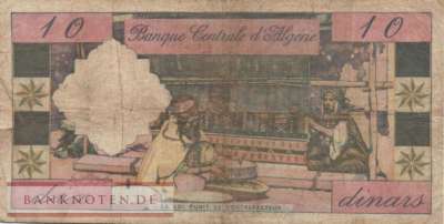 Algerien - 10  Dinars (#123b_VG)