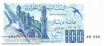Algerien - 100  Dinars (#131-3_UNC)