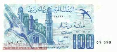 Algerien - 100  Dinars (#131-3_XF)