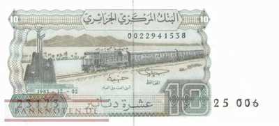 Algeria - 10  Dinars (#132a-U2_UNC)