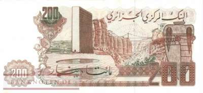 Algerien - 200  Dinars (#135a-U1_AU)