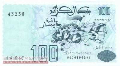 Algerien - 100  Dinars (#137-1_UNC)