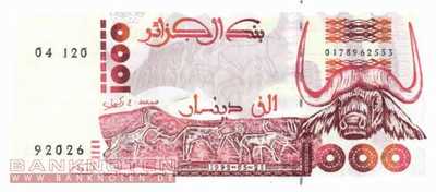 Algerien - 1.000  Dinars (#140_UNC)