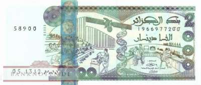 Algerien - 2.000  Dinars (#144-2_UNC)