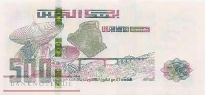 Algerien - 500  Dinars (#145-2_UNC)