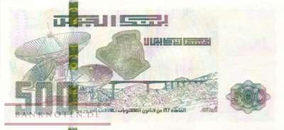 Algerien - 500  Dinars (#145-3_UNC)