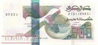Algerien - 500  Dinars (#145-U3_UNC)