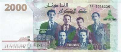 Algeria - 2.000  Dinars (#147_UNC)