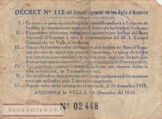 Andorra - 2  Pessetas (#002_VG)