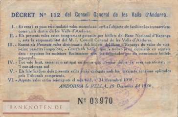 Andorra - 5  Pessetas (#003_VG)